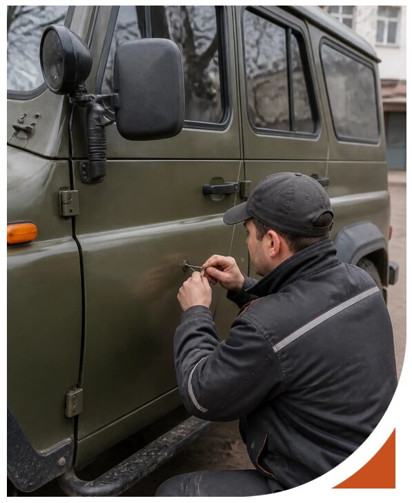 Профессиональное вскрытие автомобиля УАЗ без повреждений в Москве